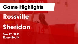 Rossville  vs Sheridan Game Highlights - Jan 17, 2017