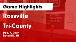 Rossville  vs Tri-County  Game Highlights - Dec. 7, 2019
