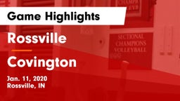 Rossville  vs Covington  Game Highlights - Jan. 11, 2020