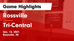 Rossville  vs Tri-Central  Game Highlights - Jan. 14, 2021