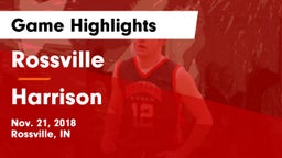 Rossville  vs Harrison  Game Highlights - Nov. 21, 2018