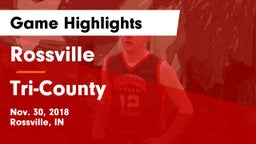 Rossville  vs Tri-County  Game Highlights - Nov. 30, 2018
