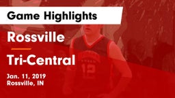 Rossville  vs Tri-Central  Game Highlights - Jan. 11, 2019