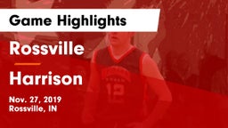 Rossville  vs Harrison  Game Highlights - Nov. 27, 2019