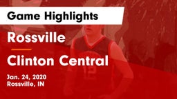 Rossville  vs Clinton Central  Game Highlights - Jan. 24, 2020