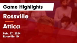 Rossville  vs Attica  Game Highlights - Feb. 27, 2024