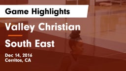 Valley Christian  vs South East  Game Highlights - Dec 14, 2016