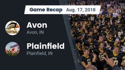 Recap: Avon  vs. Plainfield  2018