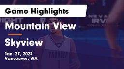 Mountain View  vs Skyview  Game Highlights - Jan. 27, 2023
