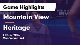 Mountain View  vs Heritage  Game Highlights - Feb. 3, 2023