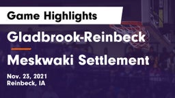 Gladbrook-Reinbeck  vs Meskwaki Settlement  Game Highlights - Nov. 23, 2021