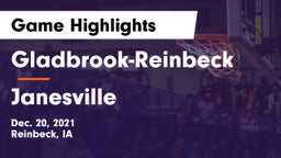 Gladbrook-Reinbeck  vs Janesville  Game Highlights - Dec. 20, 2021