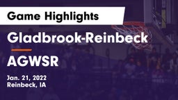 Gladbrook-Reinbeck  vs AGWSR  Game Highlights - Jan. 21, 2022