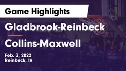Gladbrook-Reinbeck  vs Collins-Maxwell Game Highlights - Feb. 3, 2022