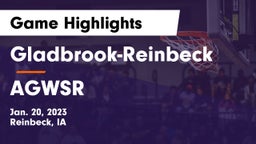 Gladbrook-Reinbeck  vs AGWSR  Game Highlights - Jan. 20, 2023