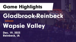 Gladbrook-Reinbeck  vs Wapsie Valley  Game Highlights - Dec. 19, 2023