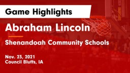 Abraham Lincoln  vs Shenandoah Community Schools Game Highlights - Nov. 23, 2021