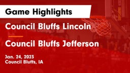 Council Bluffs Lincoln  vs Council Bluffs Jefferson  Game Highlights - Jan. 24, 2023