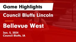 Council Bluffs Lincoln  vs Bellevue West  Game Highlights - Jan. 5, 2024