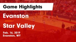 Evanston  vs Star Valley  Game Highlights - Feb. 16, 2019