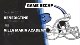 Recap: Benedictine  vs. Villa Maria Academy  2016