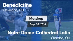 Matchup: Benedictine High vs. Notre Dame-Cathedral Latin  2016