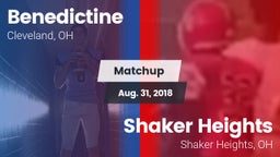 Matchup: Benedictine High vs. Shaker Heights  2018
