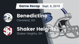 Recap: Benedictine  vs. Shaker Heights  2019