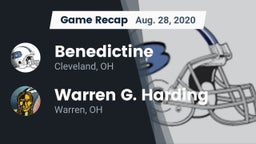 Recap: Benedictine  vs. Warren G. Harding  2020