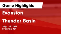 Evanston  vs Thunder Basin  Game Highlights - Sept. 24, 2021
