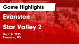 Evanston  vs Star Valley 2 Game Highlights - Sept. 8, 2023