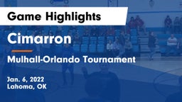 Cimarron  vs Mulhall-Orlando Tournament Game Highlights - Jan. 6, 2022
