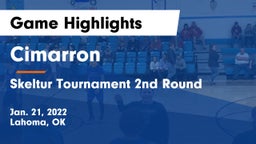 Cimarron  vs Skeltur Tournament 2nd Round Game Highlights - Jan. 21, 2022
