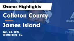 Colleton County  vs James Island  Game Highlights - Jan. 24, 2023