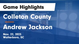 Colleton County  vs Andrew Jackson  Game Highlights - Nov. 22, 2023