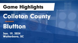 Colleton County  vs Bluffton  Game Highlights - Jan. 19, 2024