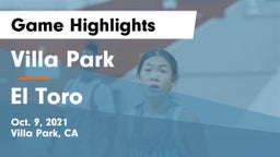 Villa Park  vs El Toro  Game Highlights - Oct. 9, 2021