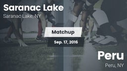 Matchup: Saranac Lake High vs. Peru  2016