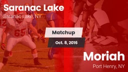 Matchup: Saranac Lake High vs. Moriah  2016