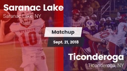 Matchup: Saranac Lake High vs. Ticonderoga  2018