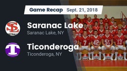 Recap: Saranac Lake  vs. Ticonderoga  2018