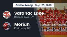 Recap: Saranac Lake  vs. Moriah  2018