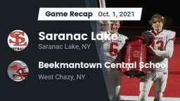 Recap: Saranac Lake  vs. Beekmantown Central School 2021