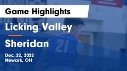 Licking Valley  vs Sheridan  Game Highlights - Dec. 22, 2022
