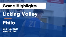 Licking Valley  vs Philo  Game Highlights - Dec. 30, 2022