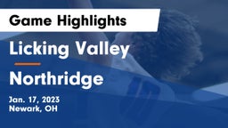 Licking Valley  vs Northridge  Game Highlights - Jan. 17, 2023