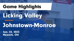 Licking Valley  vs Johnstown-Monroe  Game Highlights - Jan. 24, 2023