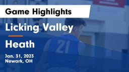 Licking Valley  vs Heath  Game Highlights - Jan. 31, 2023