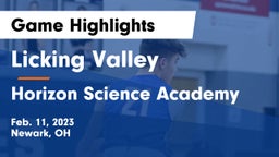 Licking Valley  vs Horizon Science Academy  Game Highlights - Feb. 11, 2023