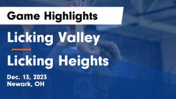 Licking Valley  vs Licking Heights  Game Highlights - Dec. 13, 2023